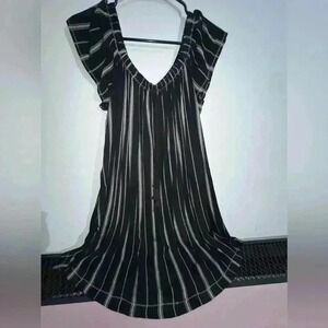 Robin Piccone Black With Gold Boho Dress Size M